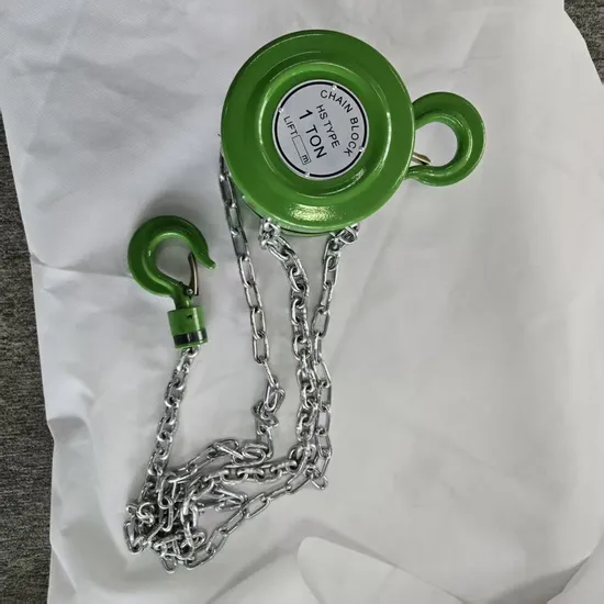 Polea de cadena manual HSZ con ganchos, 1000 kg, 1 tonelada