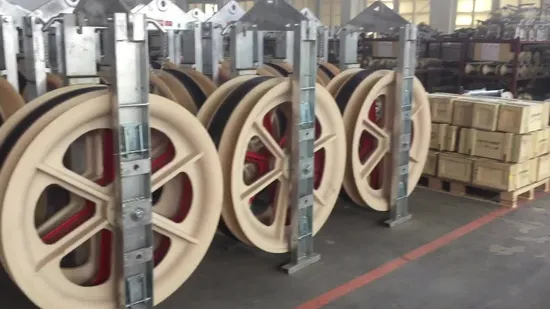 Polea de encordado tipo gancho para rueda de 120 x 60 mm, polea de cable de aluminio y nailon.