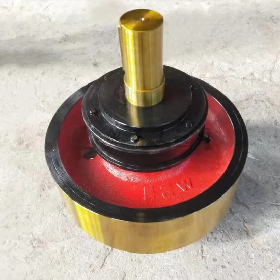 Rueda de grúa personalizable forjada en acero de alta resistencia