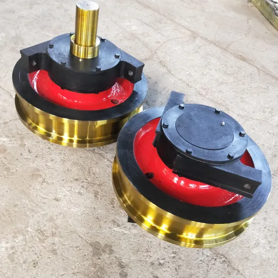 Rueda de rodadura para riel de grúa de puente de servicio pesado