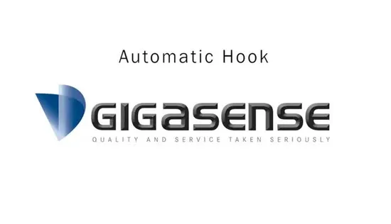 Gancho de grúa industrial de alta calidad, marca Gigasense, para trabajo pesado, velocidad y maquinaria pesada, gancho de carga, gancho de elevación automático.