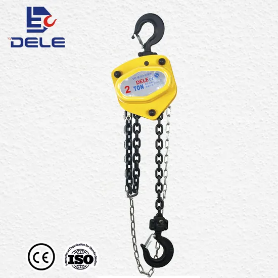 Polipasto de cadena manual Deld Vc de 0,5 t con rodamiento de bolas y polea de cadena manual de buena calidad
